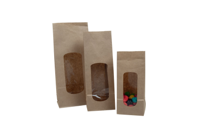 POCHETTES KRAFT A FENETRE