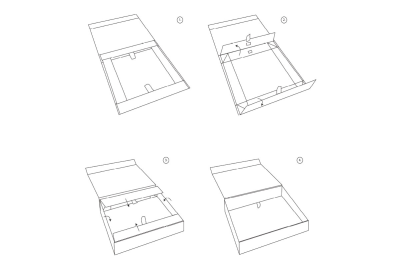 Boîtes Extraplates Réutilisables Fermeture aimantée
