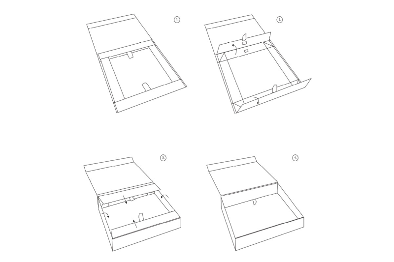 Boîtes Extraplates Réutilisables Fermeture aimantée