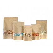 Pochettes alimentaires kraft fermeture zip
