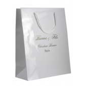 SAC BLANC PELLICULE BRILLANT personnalisé
