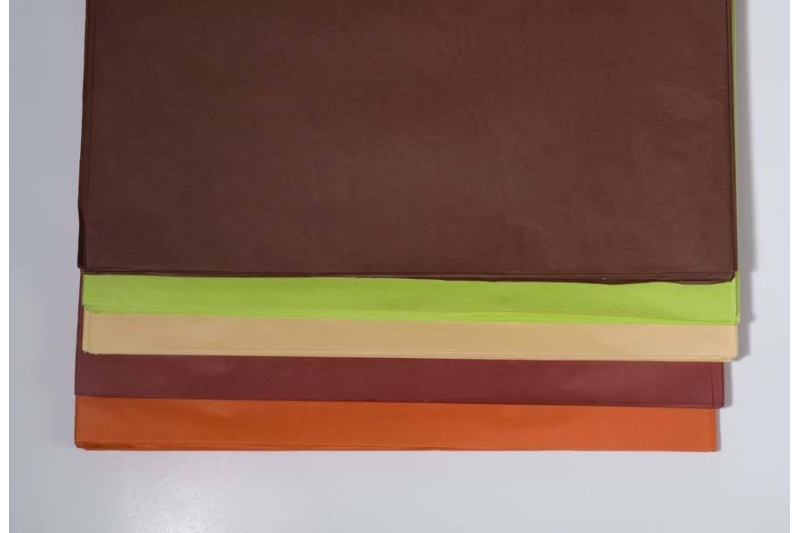 LES PAPIERS DE SOIE MULTICOLORES
