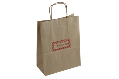 Sac kraft brun en papier recyclé