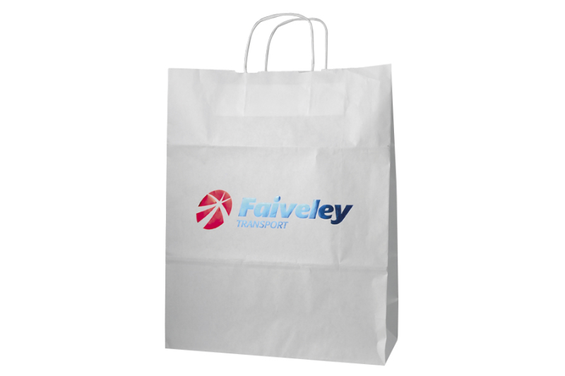 Sacs kraft papier blanc