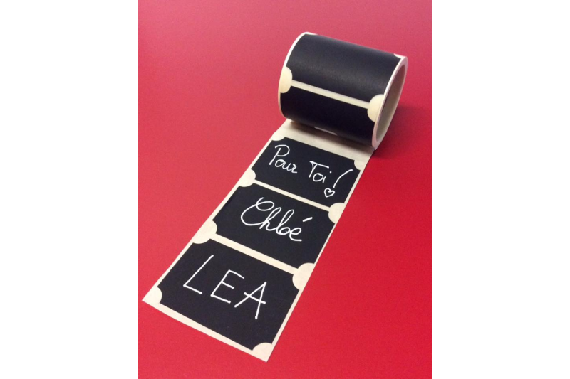 ETIQUETTES NOIR MAT