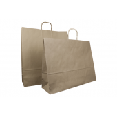 Sac kraft brun en papier recyclé