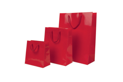 Sacs rouges pelliculés brillant