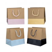 Sacs kraft bas pastel