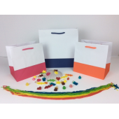 sacs papier blancs base couleur