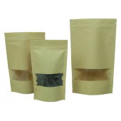 Pochettes alimentaires kraft fermeture zip