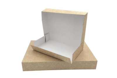 BOÎTE CADEAU CARTON KRAFT PLIABLE 25X25X12CM Beige, Ivoire, Crème, Écru,  Naturel, Taupe