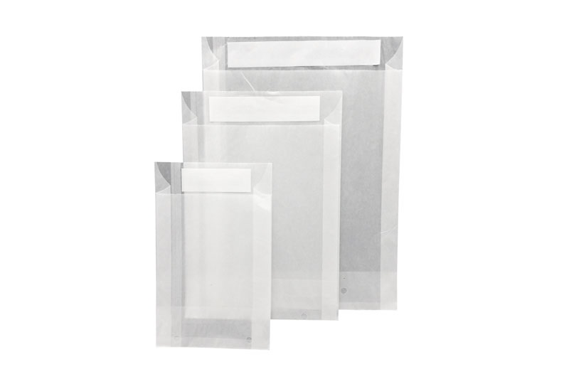 Pochettes plastique translucide argent