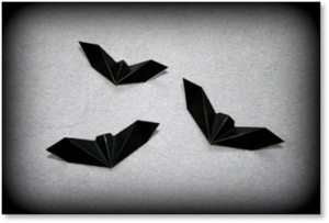 chauve souri origami halloween pliage