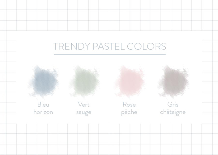 Le pastel est à la mode